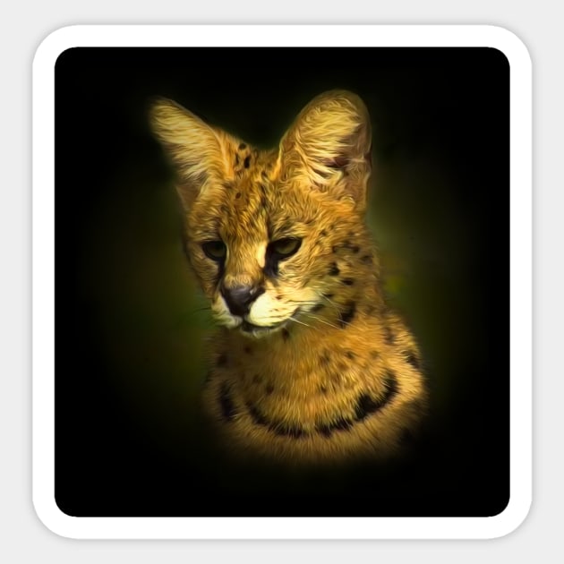 Serval Sticker by Guardi